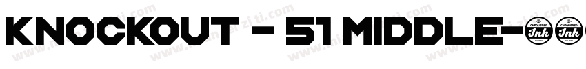 Knockout - 51 Middle字体转换
